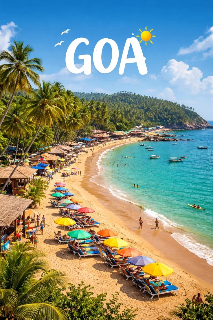 Goa beach from Pune cab package
